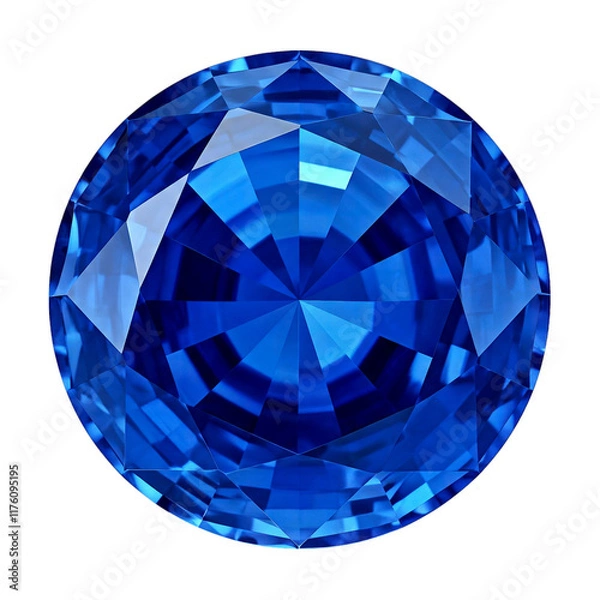 Fototapeta Sapphire isolated on transparent background