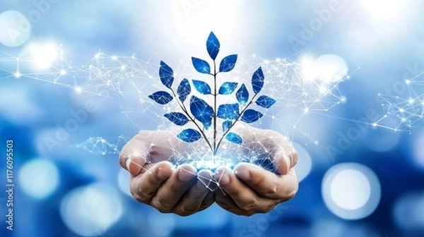 Fototapeta Empowering growth teamwork and digital innovation in hr management