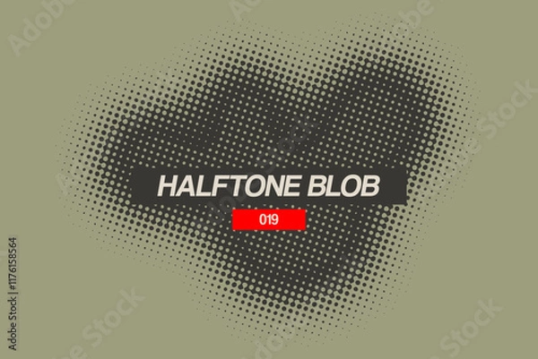 Fototapeta Halftone Blob - MPS - 019