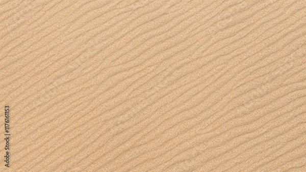 Fototapeta Natural Sand Texture with Rippled Pattern