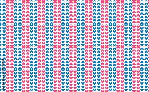 Obraz Backgrounds abstract geometric tiles blue and red for surface 