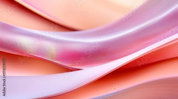 Fototapeta Abstract waves of soft colors creating a smooth, flowing texture.