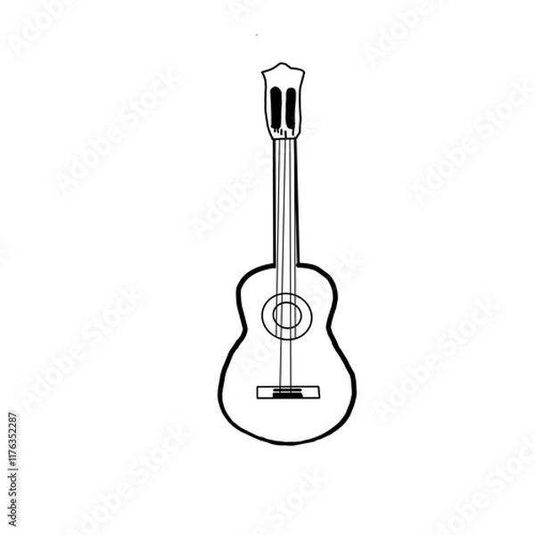 Obraz electric guitar icon