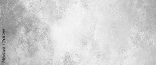 Fototapeta Vector white grunge concrete wall texture background with old grunge textures 
