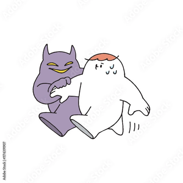 Obraz 悪い人に連れていかれる人」