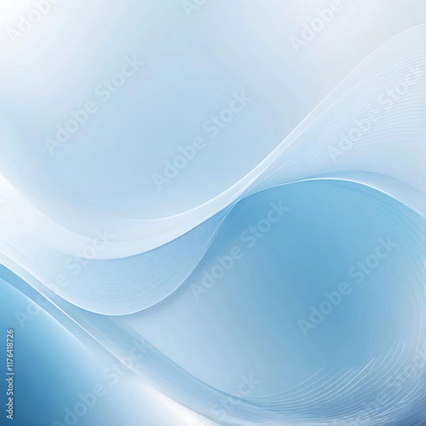 Fototapeta Abstract blue light and shade creative background. Vector illustration, concept, pattern, graphic, texture, vector, bright, design, shade, business, shiny, ai