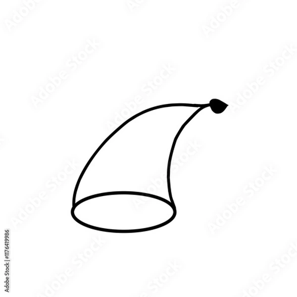 Obraz black and white hat