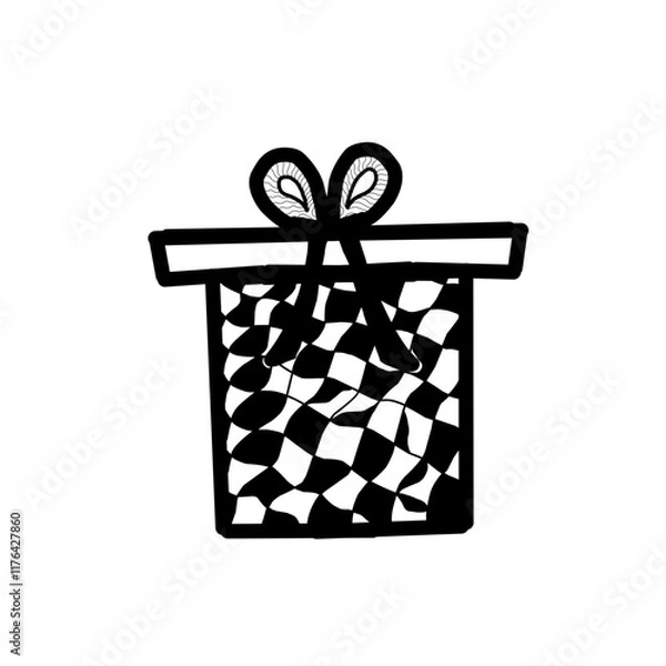 Obraz gift box icon