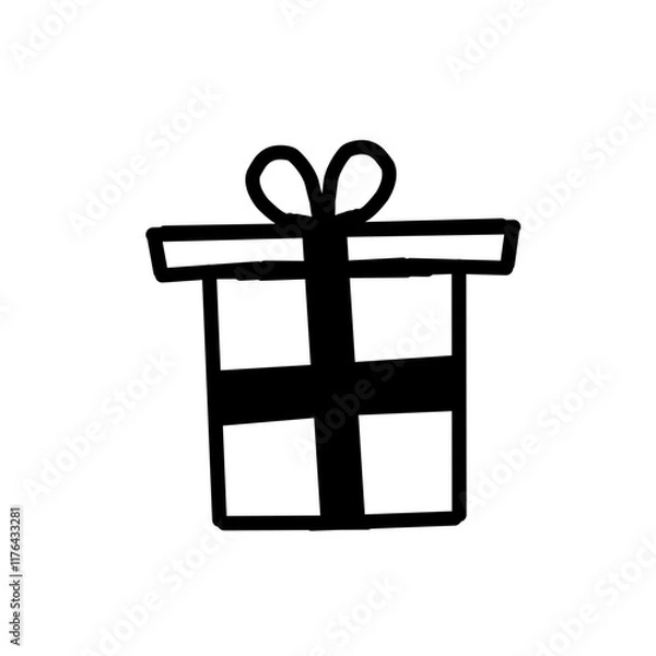 Obraz gift box icon
