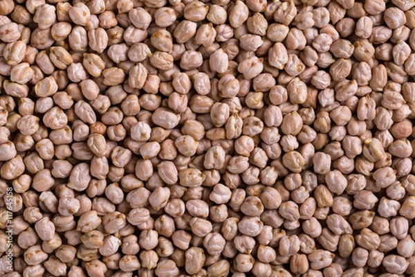 Obraz Raw chickpea beans macro background