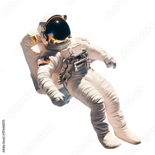Obraz astronaut isolated on white