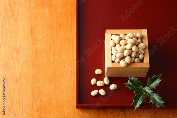 Obraz 豆まきの豆　節分