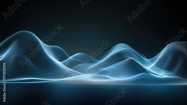 Fototapeta Abstract water surface with light refractions, creating flowing, fluid patterns with ample space for text, branding, or logos.