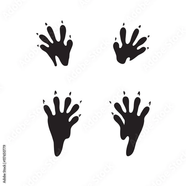 Obraz szopowe kroki czarne