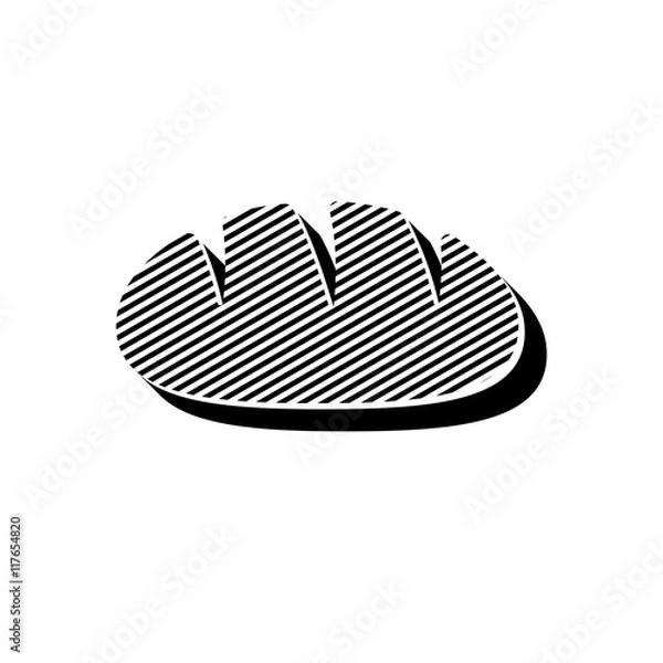 Fototapeta ikona ze wzorku pasków i kresek