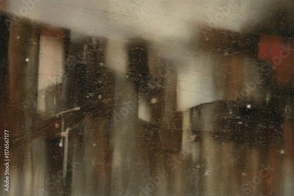 Fototapeta Abstract Textured Composition with Moody Atmosphere