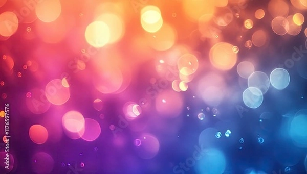 Fototapeta Abstract blue and purple waves on dark background for modern design projects and artwork