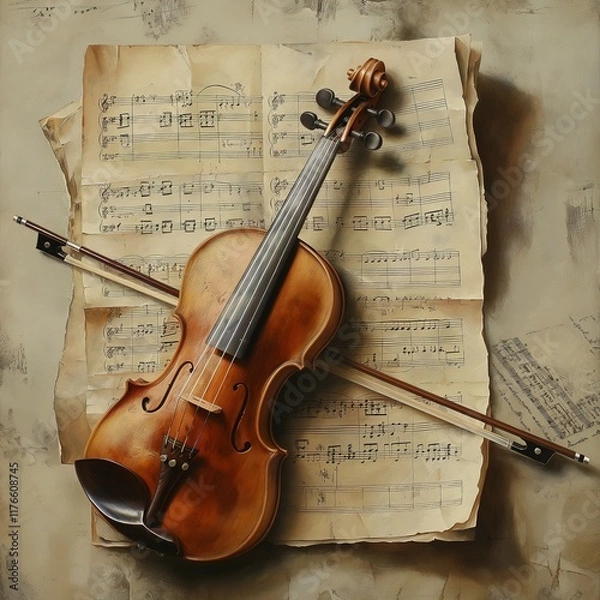 Fototapeta violin