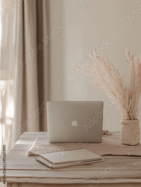 Fototapeta Inspiring Words from a Minimalist Workspace
