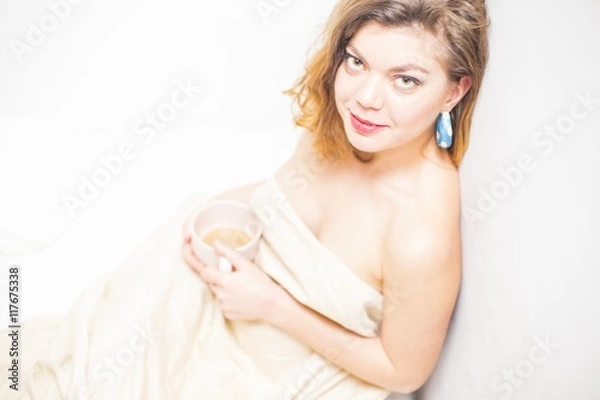 Fototapeta drinking coffe