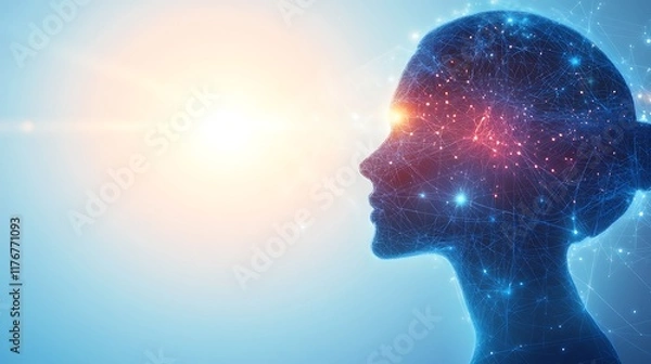 Fototapeta artificial intelligence in digital technology concept