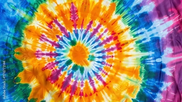 Fototapeta Colorful tie dye pattern background