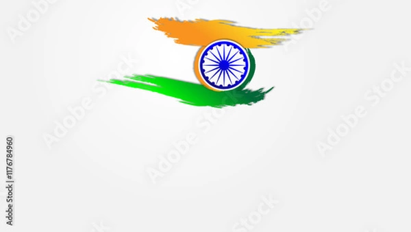 Fototapeta 26 jan india republic day background  for banner copy space design