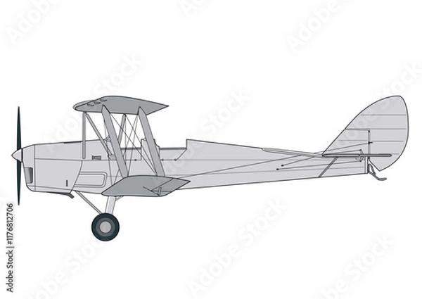 Fototapeta Britischer Doppeldecker