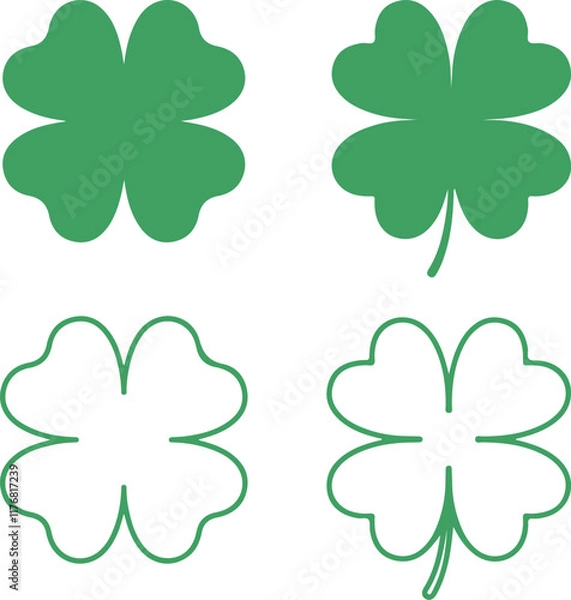 Fototapeta four leaf clover