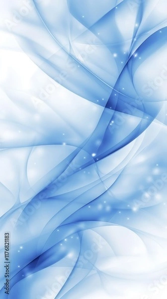 Fototapeta Blue abstract background. Geometric abstract shape, ai generated