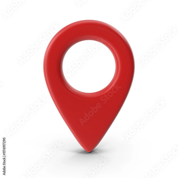 Fototapeta Location icon for composing maps and regions transparent 