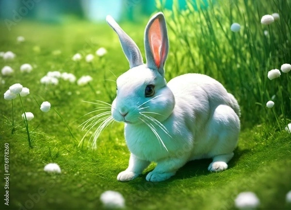 Obraz Rabbit in garden