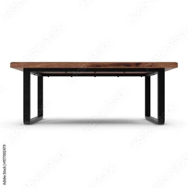 Obraz wooden table isolated on white