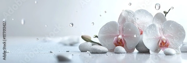 Obraz white orchid flower