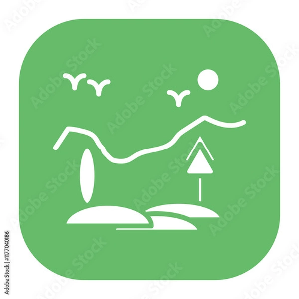 Fototapeta Hill Icon