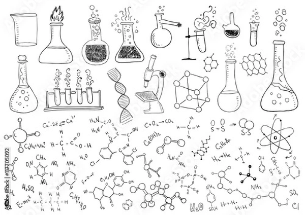 Obraz Hand Drawn Chemistry
