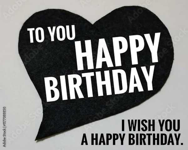 Obraz handmade heart black