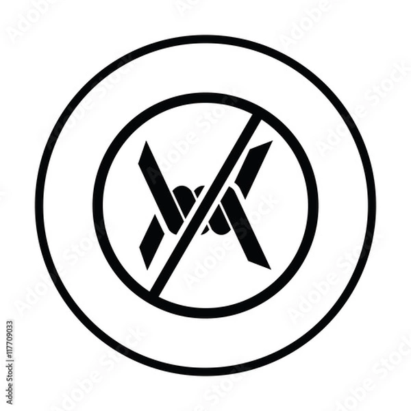 Fototapeta Barbed wire icon