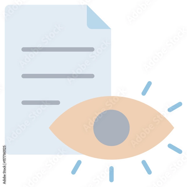 Obraz Vision Flat Icon