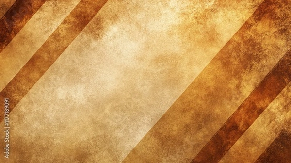 Obraz Abstract Golden Texture with Diagonal Stripes and Grunge Effect