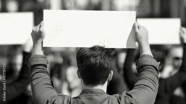 Fototapeta Silent Protest: A Powerful Display of Unity