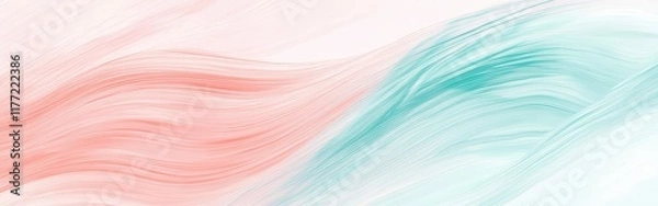 Fototapeta Gentle soft pencil strokes create a serene backdrop in pastel colors reminiscent of a tranquil morning