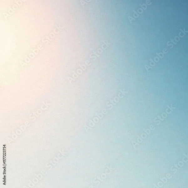 Obraz White and blue ombre gradient with subtle texture effect , white, poster