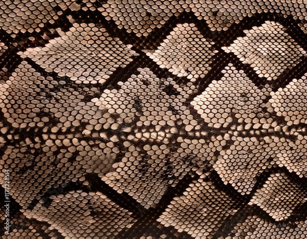 Fototapeta ヘビ柄の壁紙テクスチャ