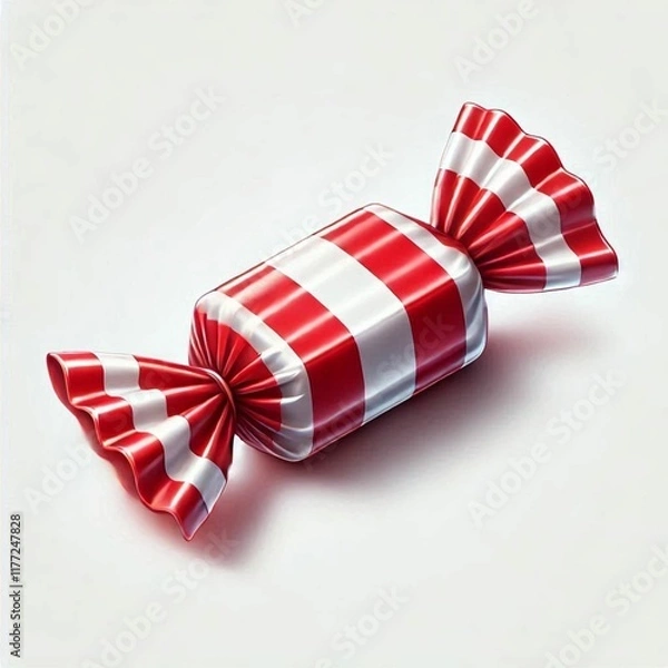 Obraz candy on white background