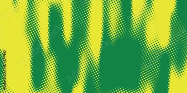 Obraz Abstract dots halftone brown color pattern gradient texture background.