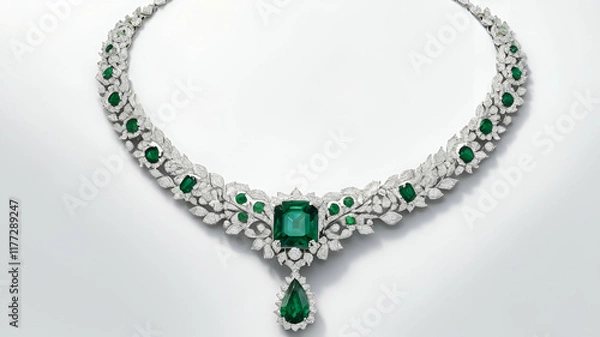 Obraz green diamond necklace
