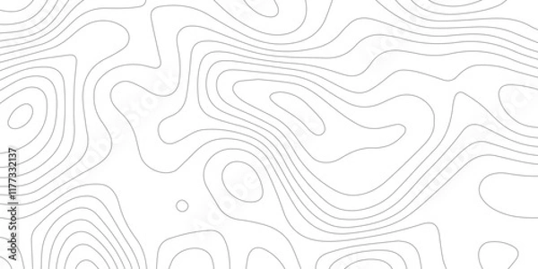 Fototapeta Abstract wave paper curved reliefs background .gradient multicolor wave curve lines banner background design, topographic contours map background, Vector geographic contour map.	