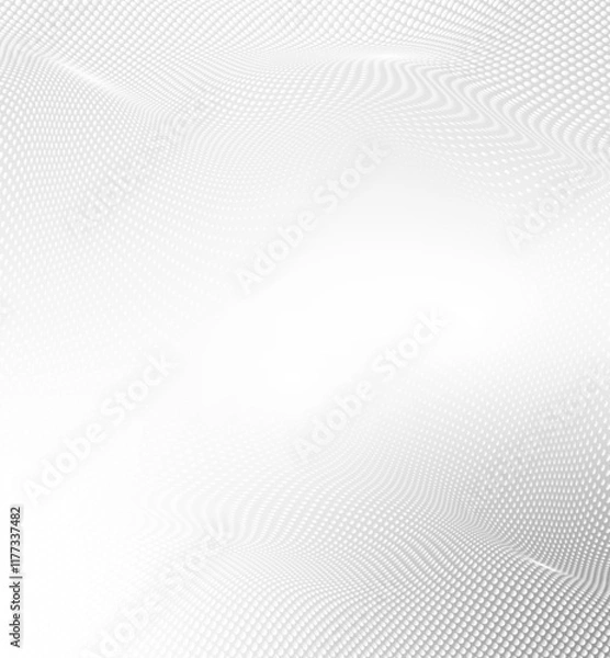Fototapeta dot white gradient background