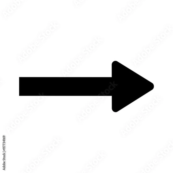 Obraz Arrow black sign 11.08